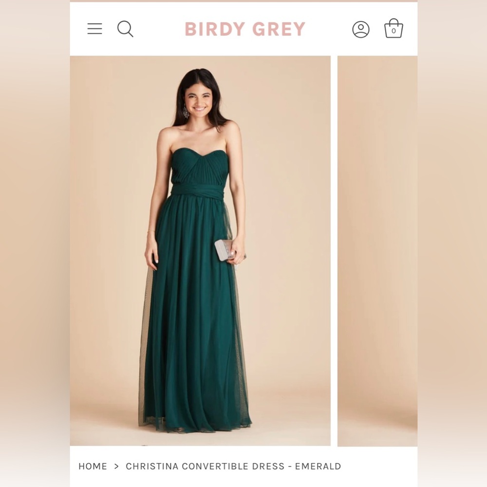 Birdy Grey Christina tulle dress in emerald